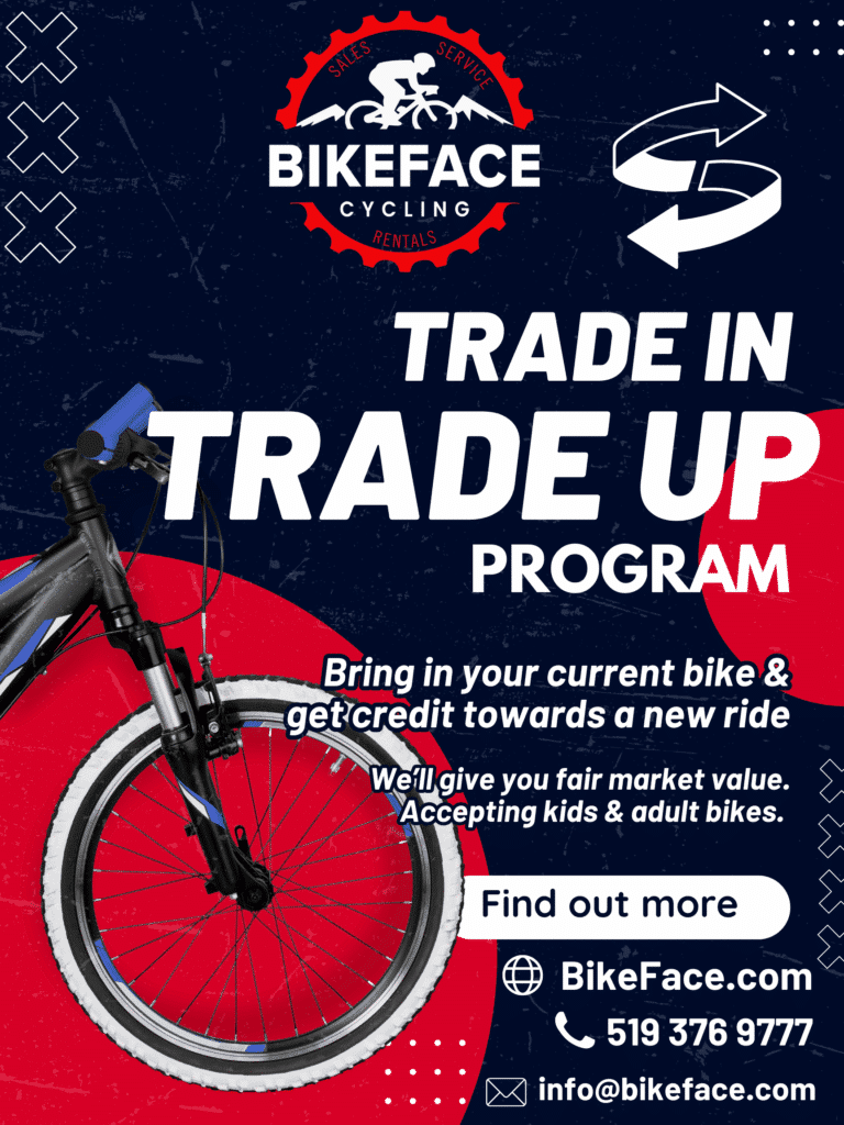 Bikeface Trade In, Trade Up Program